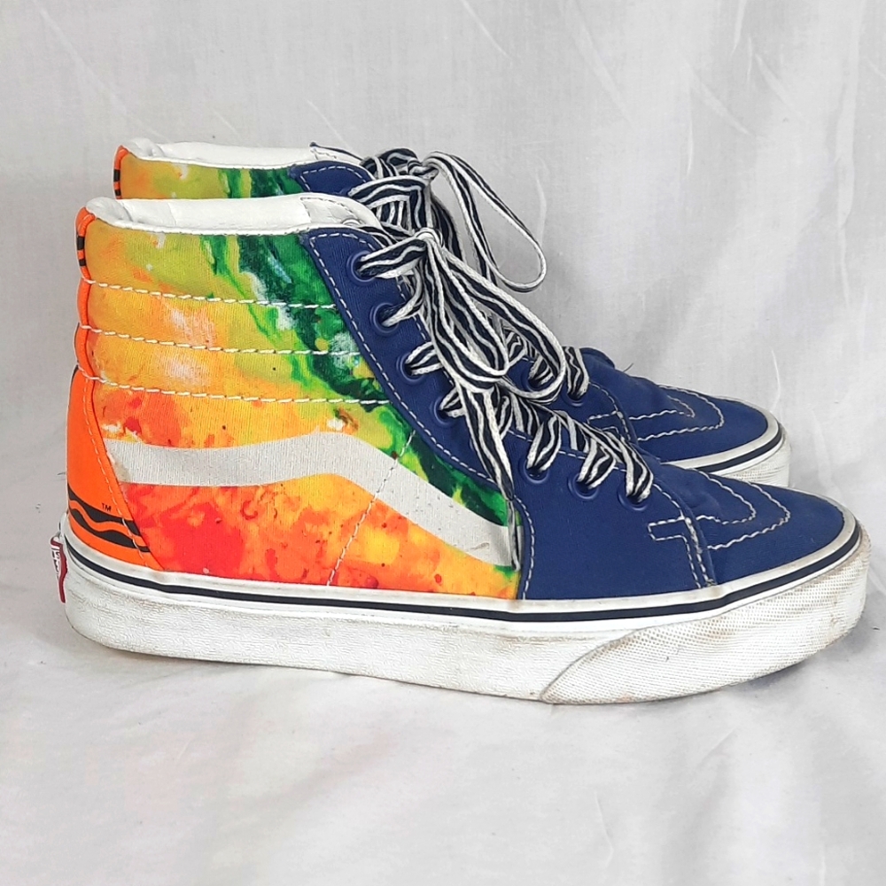 Vans Off The Wall Crayola Mens Shoes Size 4 Womens Size 5.5 Hightop Sk8 Sneakers